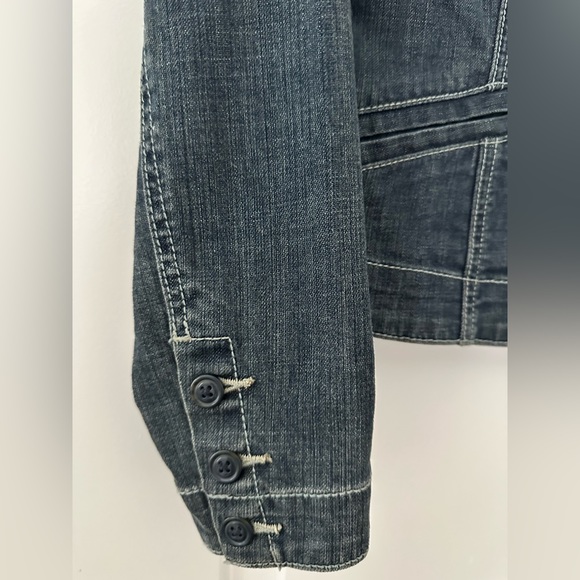 CAbi, Denim Blazer Jacket, Size Small - Picture 10 of 11